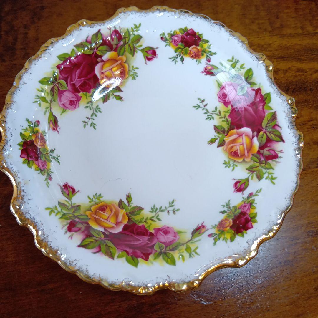 英国製 オールドカントリーローズ デコラティブディッシュ 15cm深皿 2枚