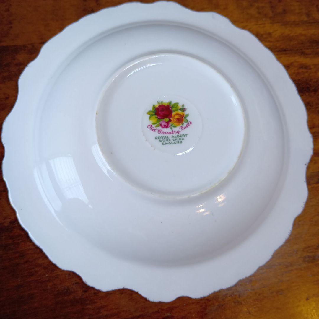 英国製 オールドカントリーローズ デコラティブディッシュ 15cm深皿 2枚