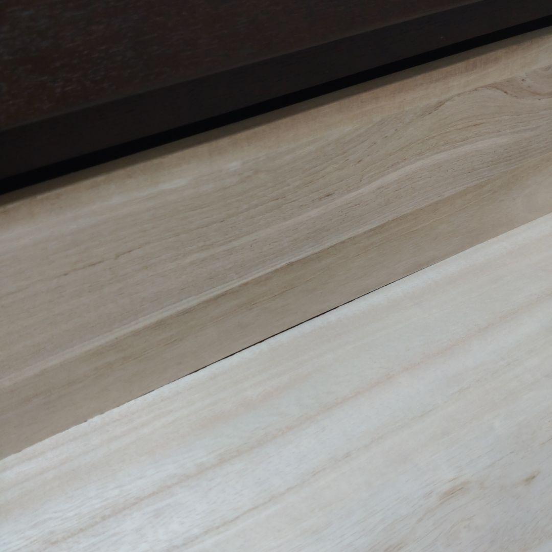 Leon0527です。無印良品 タモ材 チェスト 6段 ワイド 脚付き