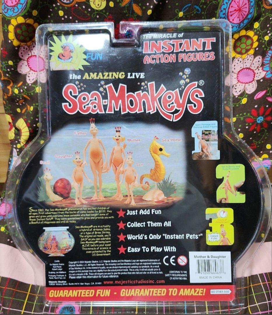 希少 美品 未開封 シーモンキーフィギュア Sea.Monkeys