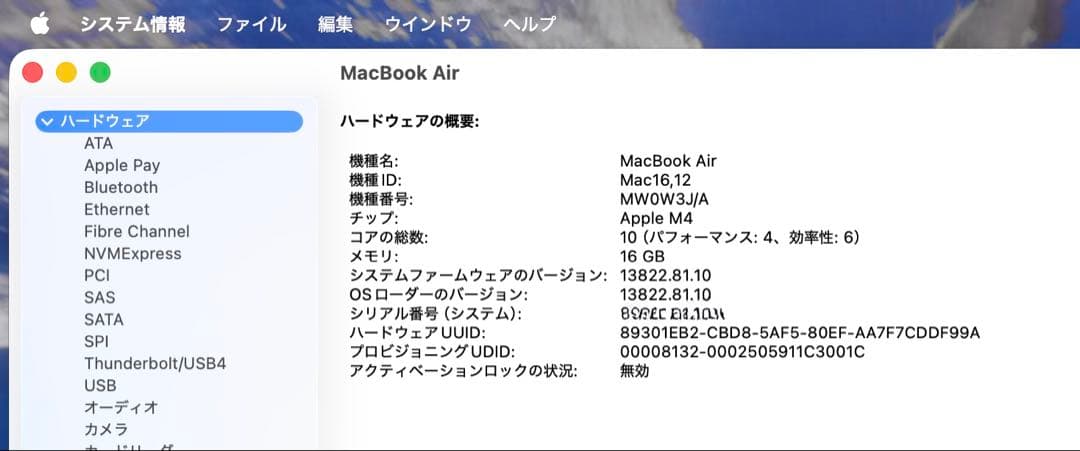 ぐ*み様 【超美品】MacBook Air M4 256GB 16GB オフィス