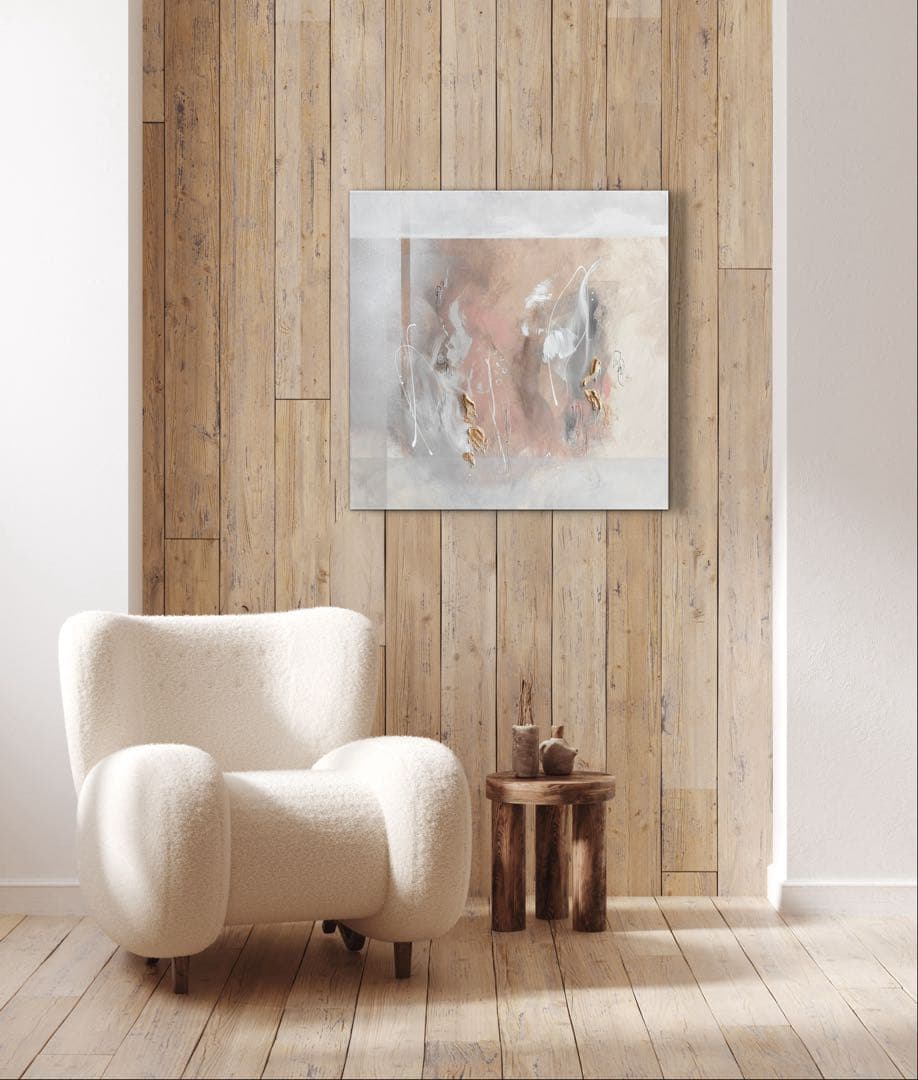 現代アート　65×65㎝　抽象画　テクスチャーアート　モダン　インテリア　絵画