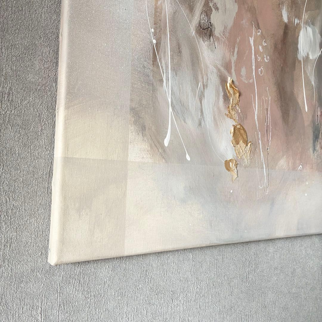 現代アート　65×65㎝　抽象画　テクスチャーアート　モダン　インテリア　絵画