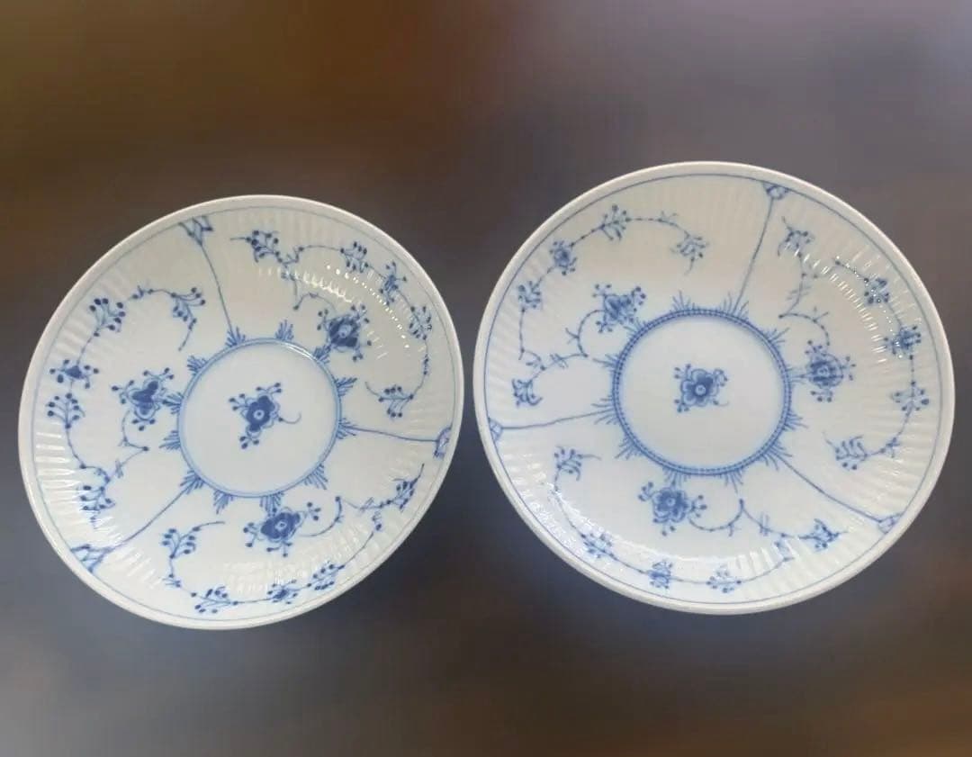 ロイヤルコペンハーゲン プレイン 17cm ディーププレート2枚