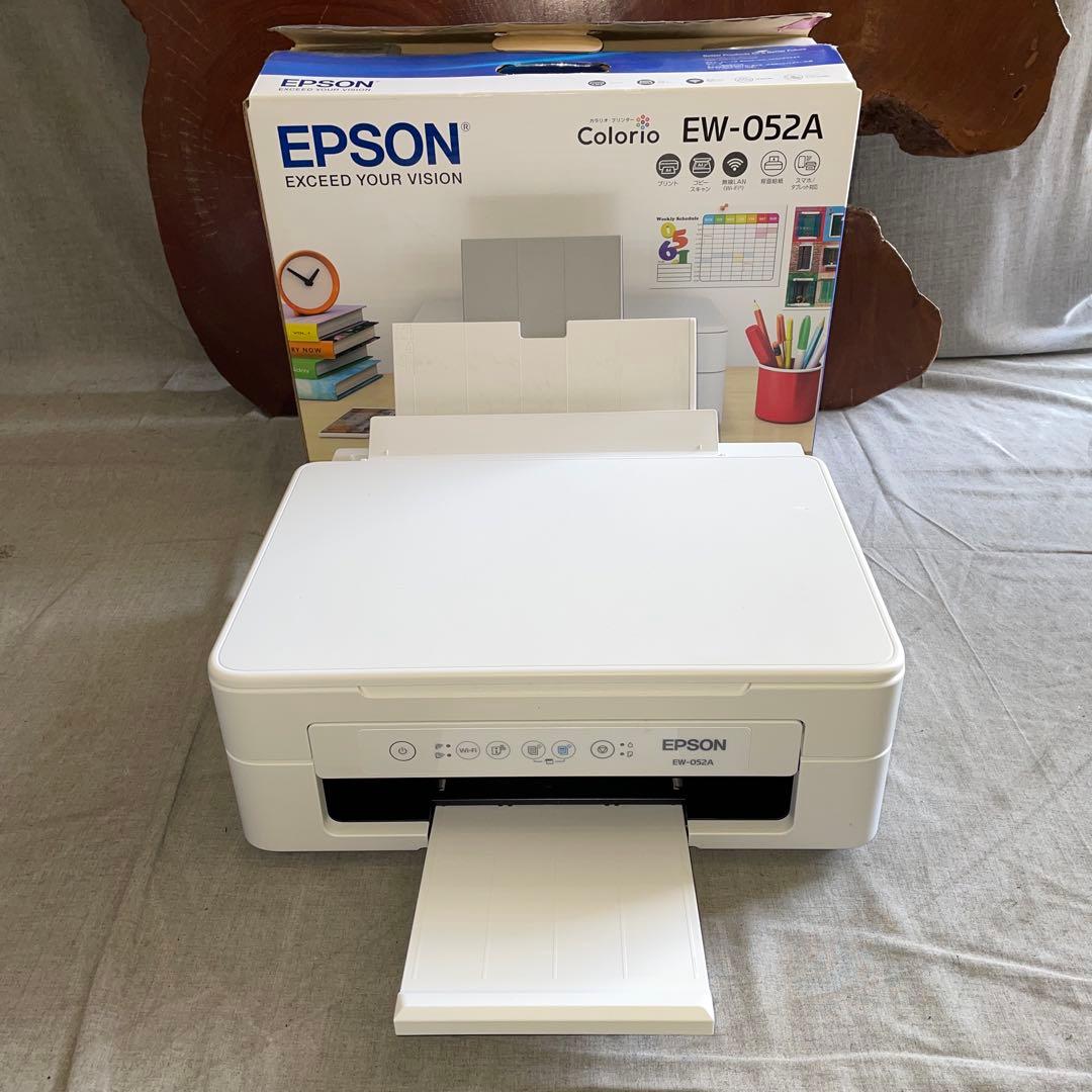 新品インク付き　カラリオ　インクジェットプリンター　EW-052A　エプソン