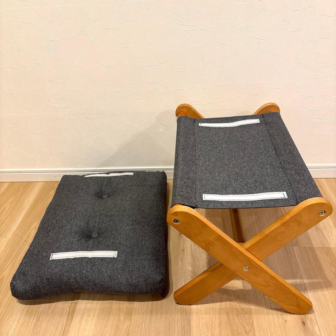 ニトリ パーソナルチェア アルシー-GY オットマン付き