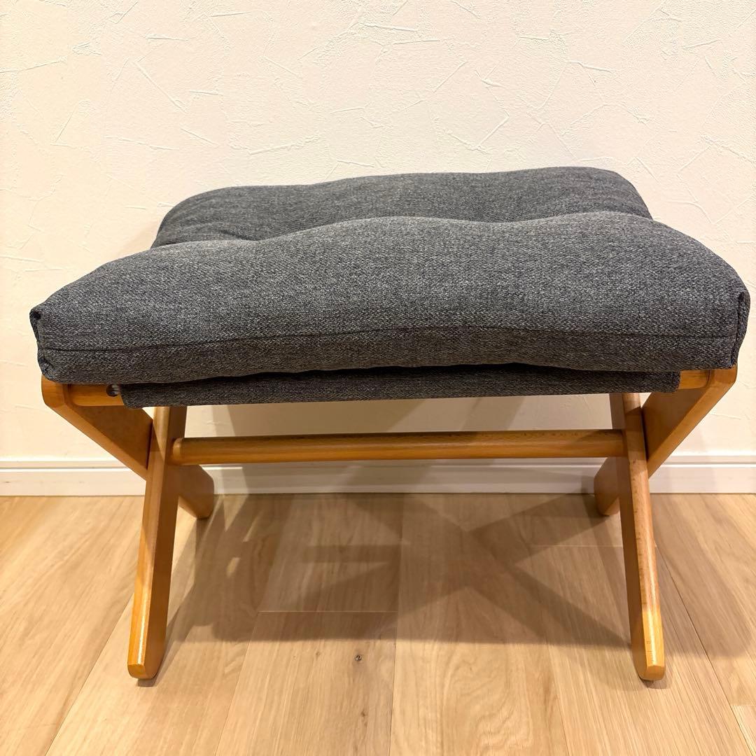 ニトリ パーソナルチェア アルシー-GY オットマン付き