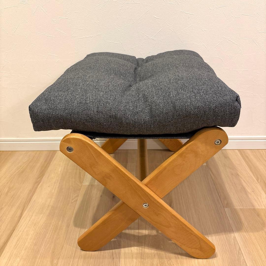 ニトリ パーソナルチェア アルシー-GY オットマン付き