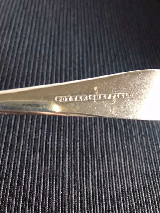 ★英国 アンティークフォーク1900s Potter Sheffield