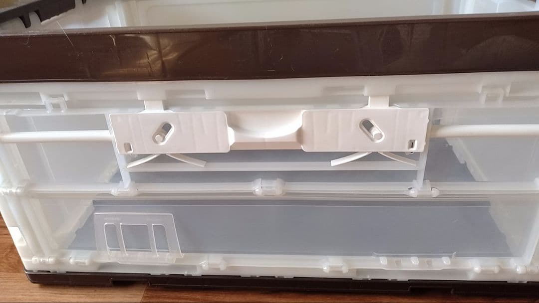 【最終処分セール】折りたたみ　コンテナ　長辺　扉付き　75Ｌ