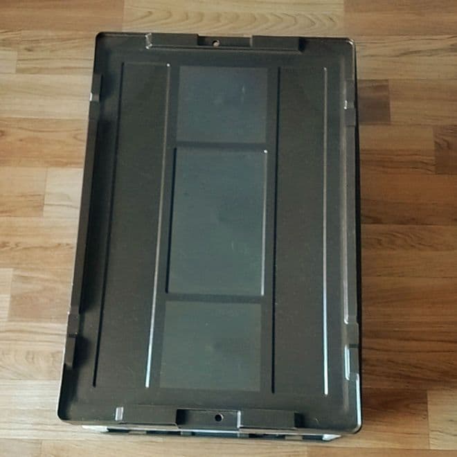 【最終処分セール】折りたたみ　コンテナ　長辺　扉付き　75Ｌ