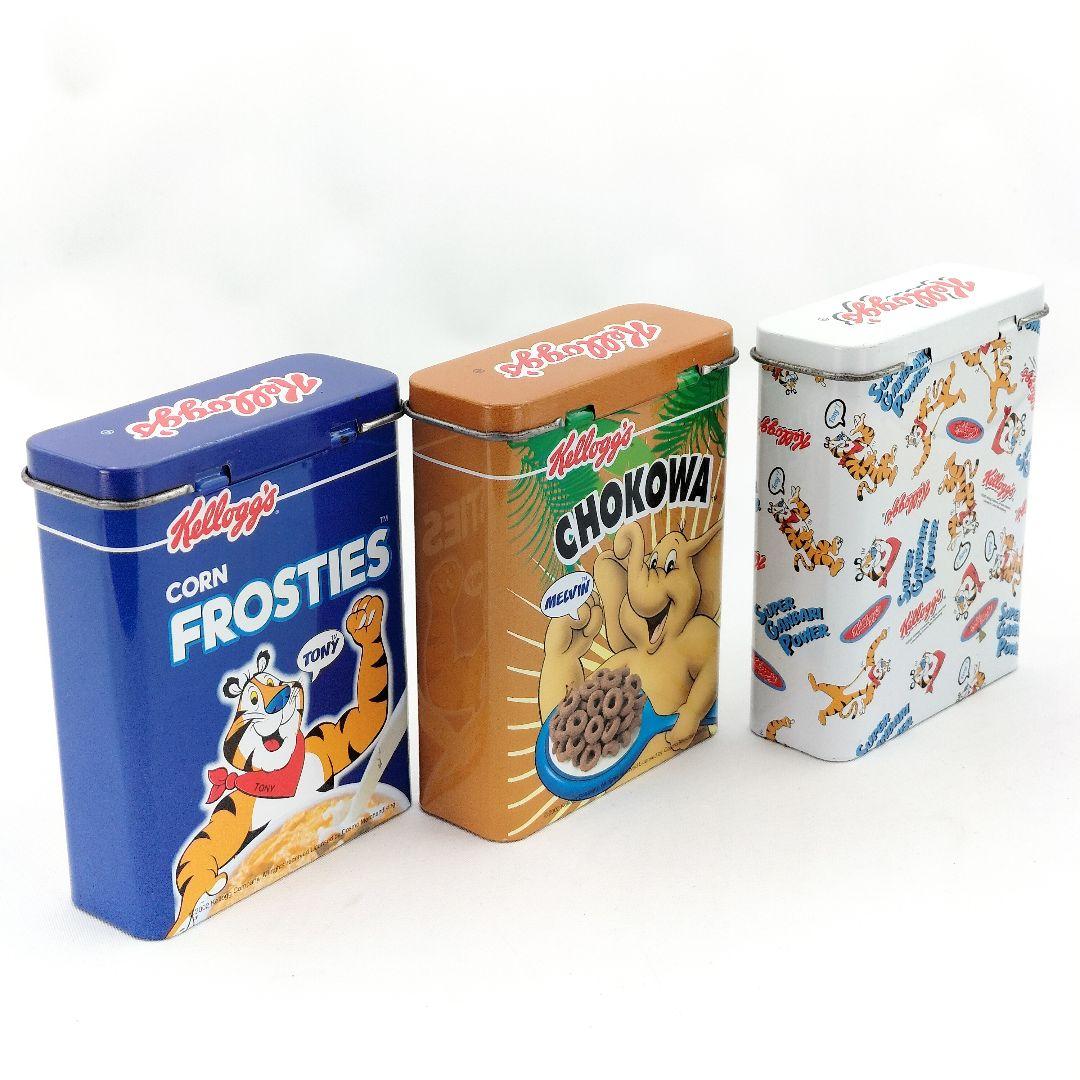 当時物 ケロッグ コーンフロスティ チョコワ トニー・ザ・タイガー 缶ケース