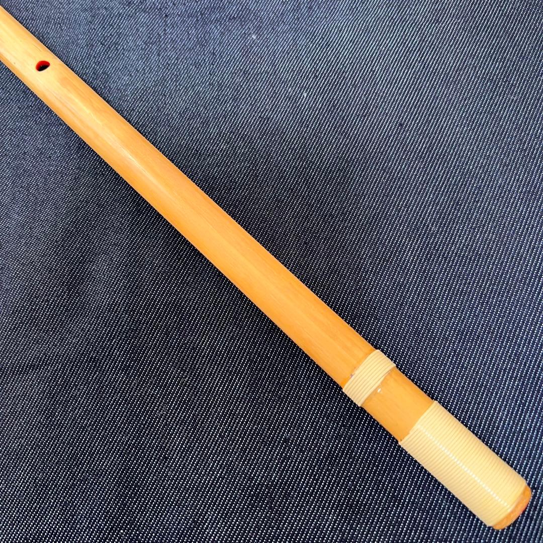 篠笛 阿波踊り 6本調子 （B♭ドレミ調）みさと笛 神下先生 天地籐巻