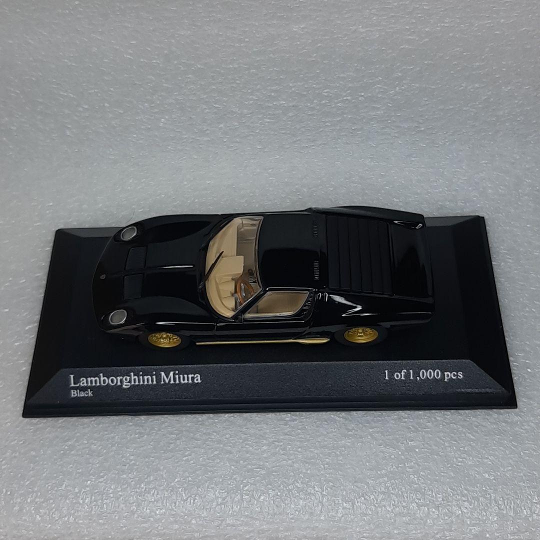 目玉商品！ミニチャンプス ランボルギーニ ミウラ ブラック 1/43 ミニカー