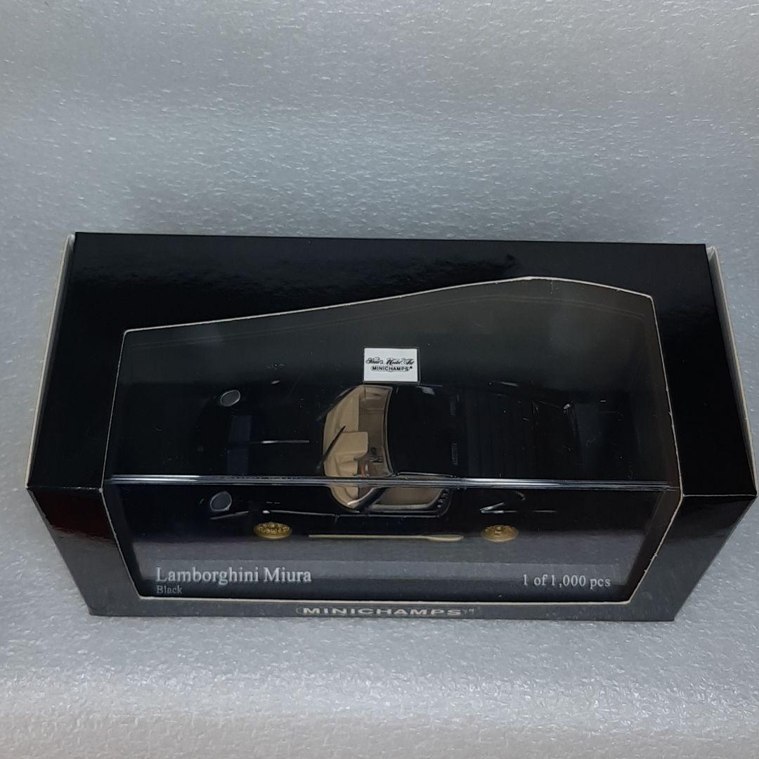 目玉商品！ミニチャンプス ランボルギーニ ミウラ ブラック 1/43 ミニカー