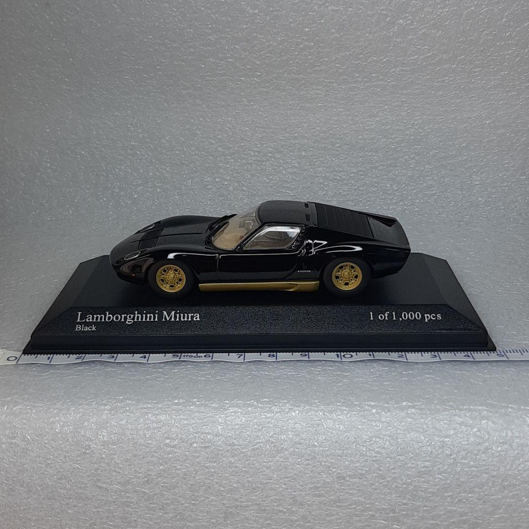 目玉商品！ミニチャンプス ランボルギーニ ミウラ ブラック 1/43 ミニカー