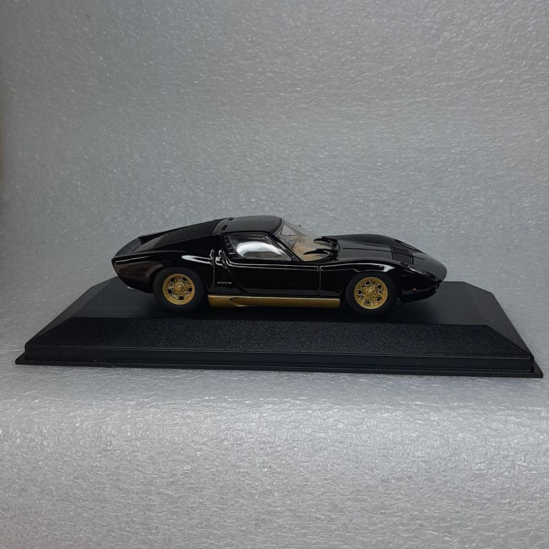 目玉商品！ミニチャンプス ランボルギーニ ミウラ ブラック 1/43 ミニカー