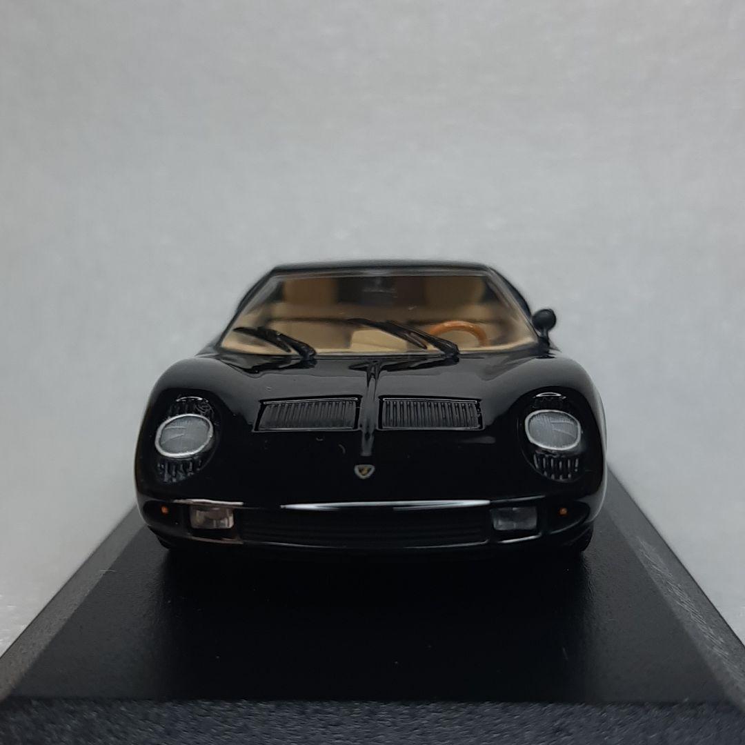 目玉商品！ミニチャンプス ランボルギーニ ミウラ ブラック 1/43 ミニカー