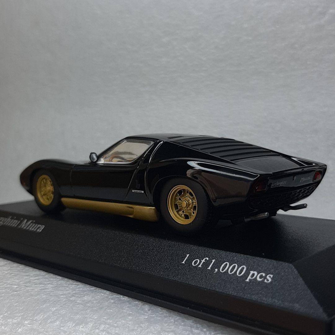 目玉商品！ミニチャンプス ランボルギーニ ミウラ ブラック 1/43 ミニカー