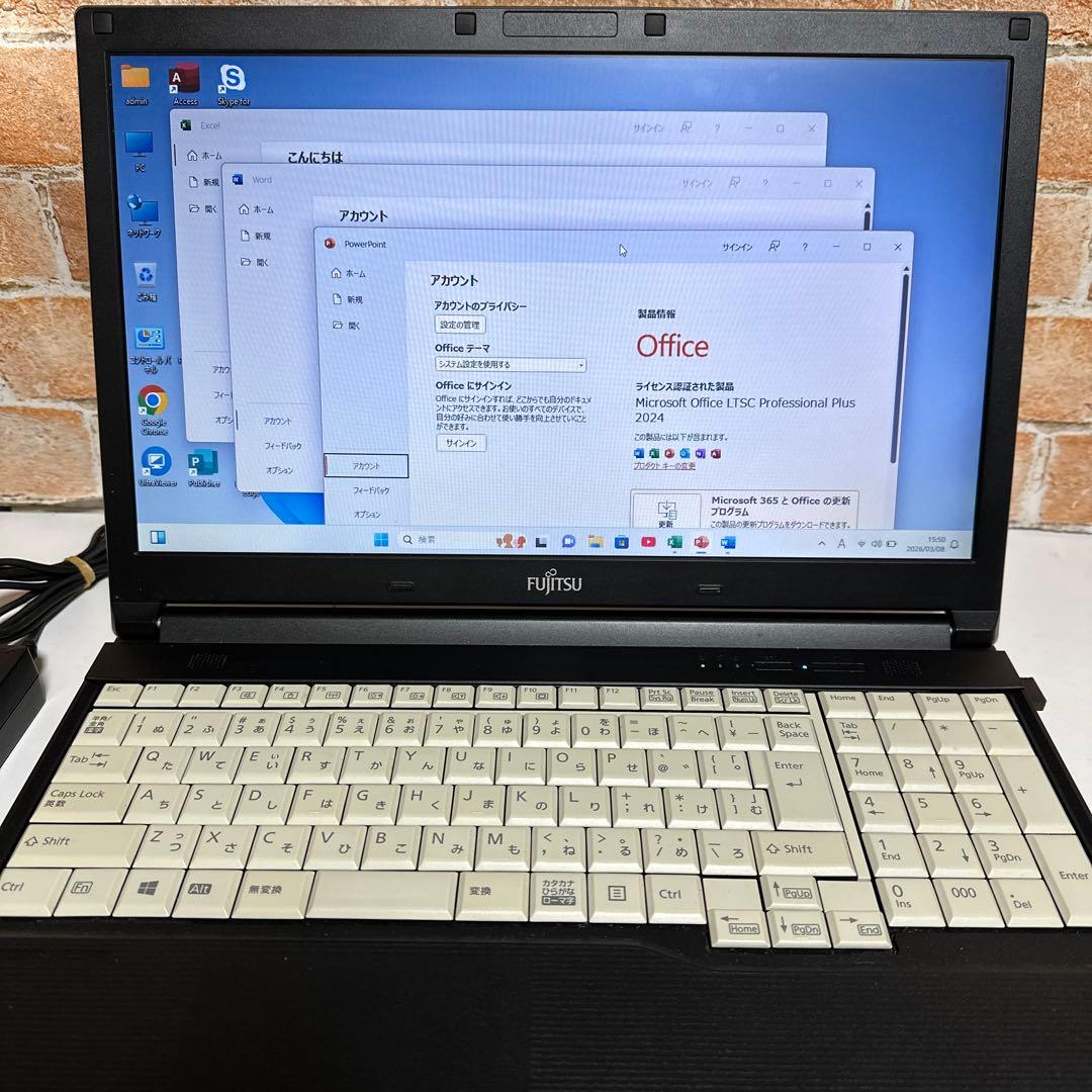 富士通ノート PC 高速起動SSD Windows11 オフィス付き