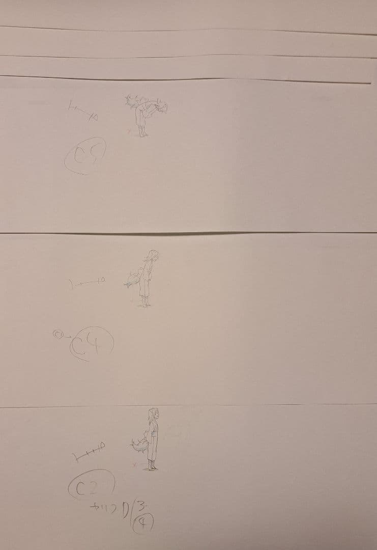 夏目友人帳 13話 直筆 原画 12枚 名取 小狐