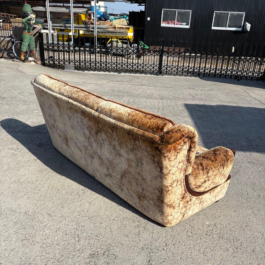 カリモク 金華山 3人掛けソファ アームチェア 昭和レトロ ヴィンテージ 古家具