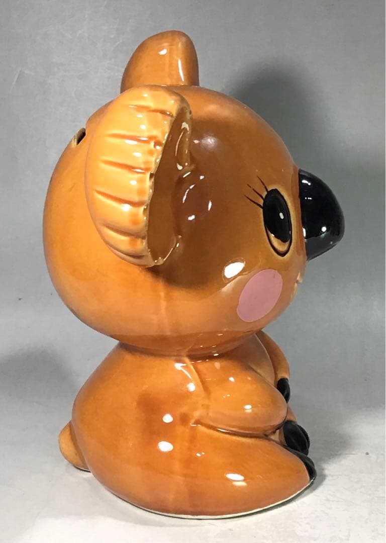 昭和レトロ コアラ ファンシー 陶器 貯金箱 人形 宇山あゆみ 内藤ルネ 駄玩具