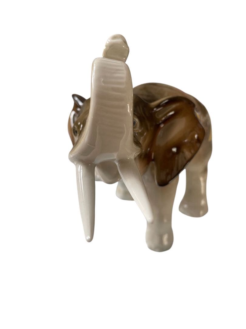 【希少】 Dux ロイヤルダックス ゾウ 置物 陶器 チェコ製