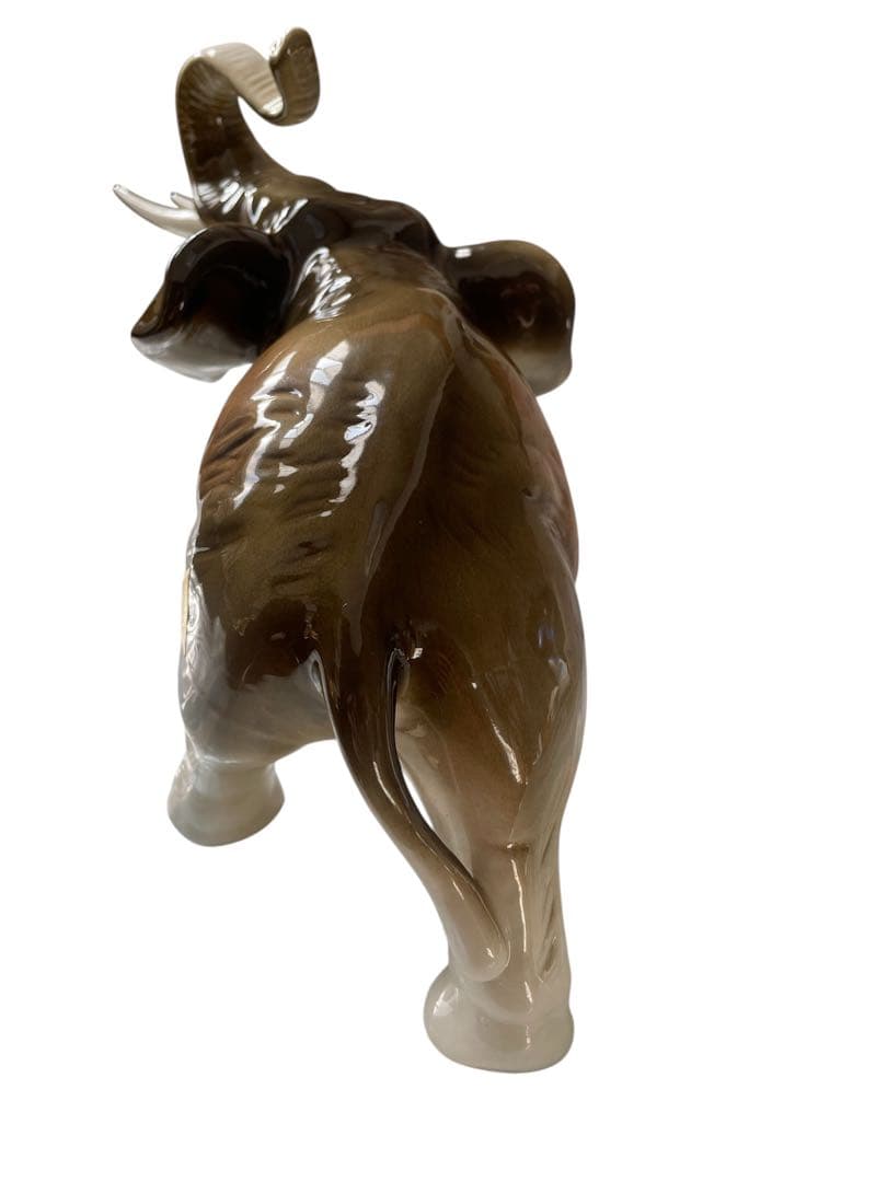 【希少】 Dux ロイヤルダックス ゾウ 置物 陶器 チェコ製