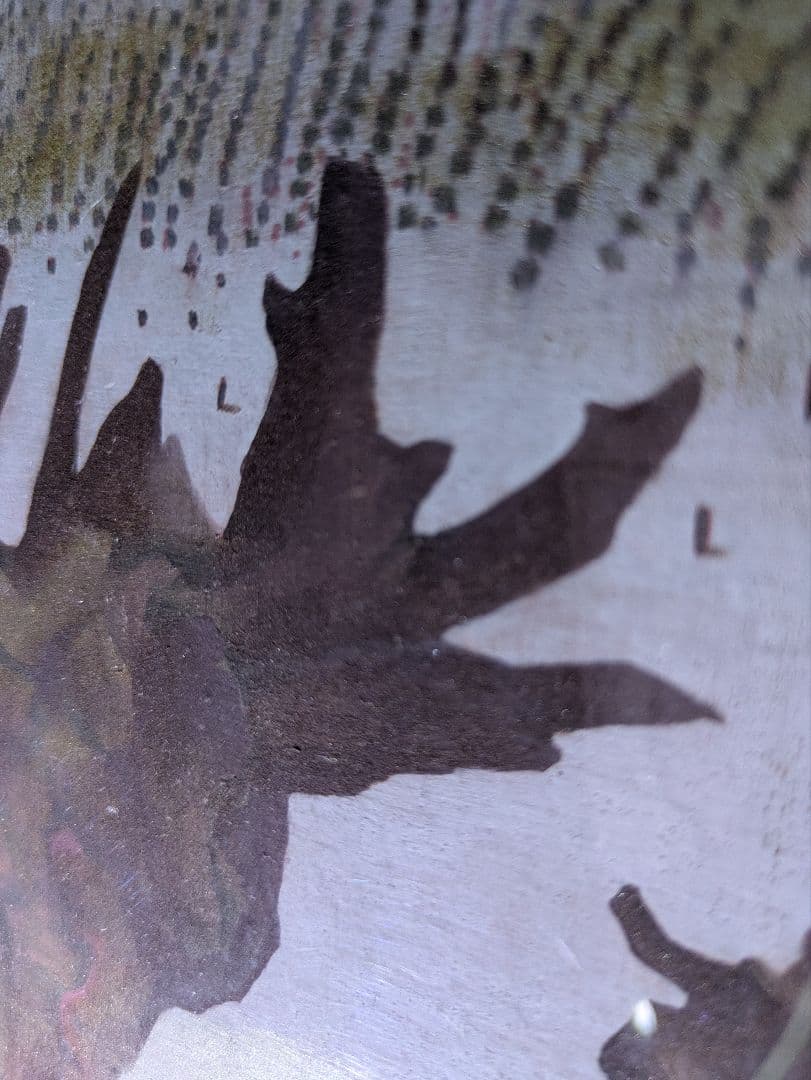 【真作】日本画家 藤井康夫「萌える野（八ヶ岳）」肉筆 共箱 院展特選作家