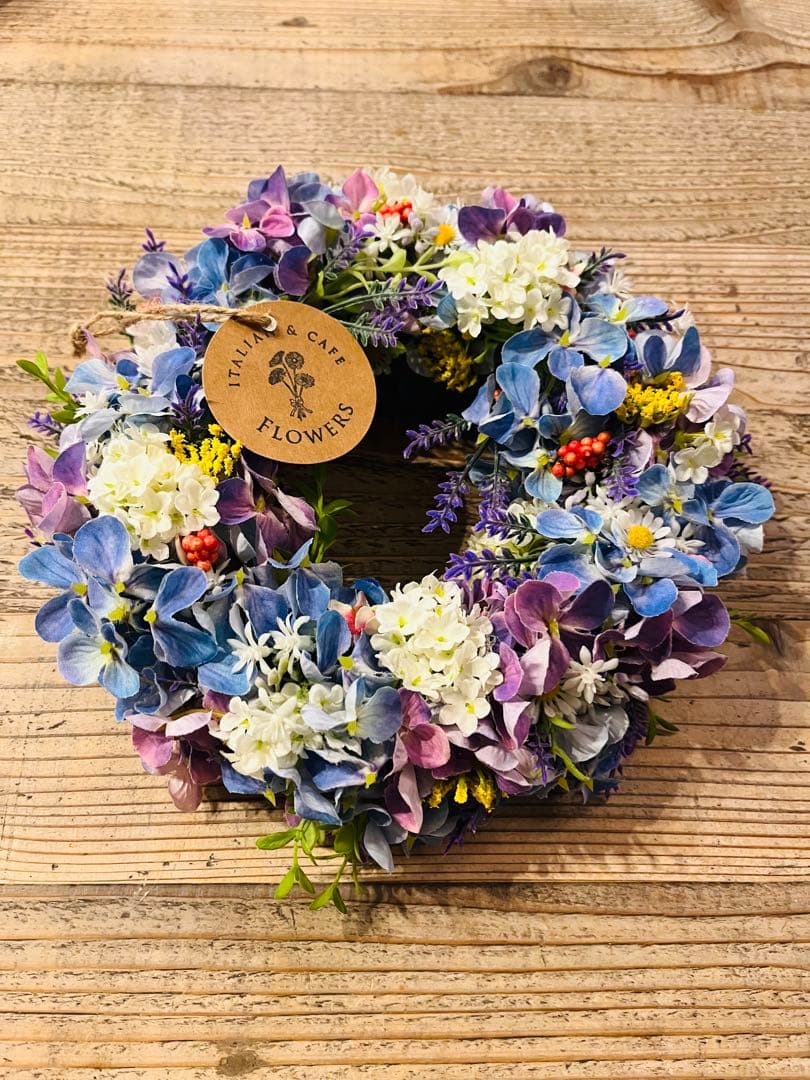 アーティフィシャルフラワーの花リース