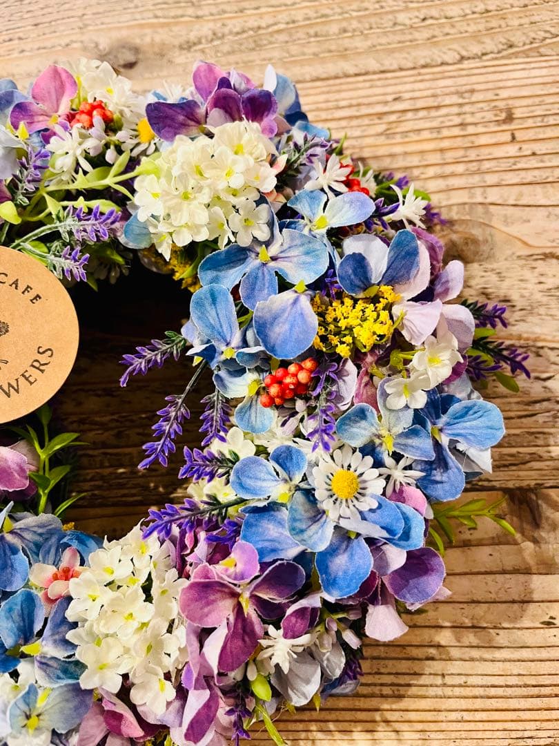 アーティフィシャルフラワーの花リース