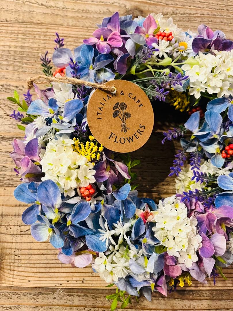 アーティフィシャルフラワーの花リース