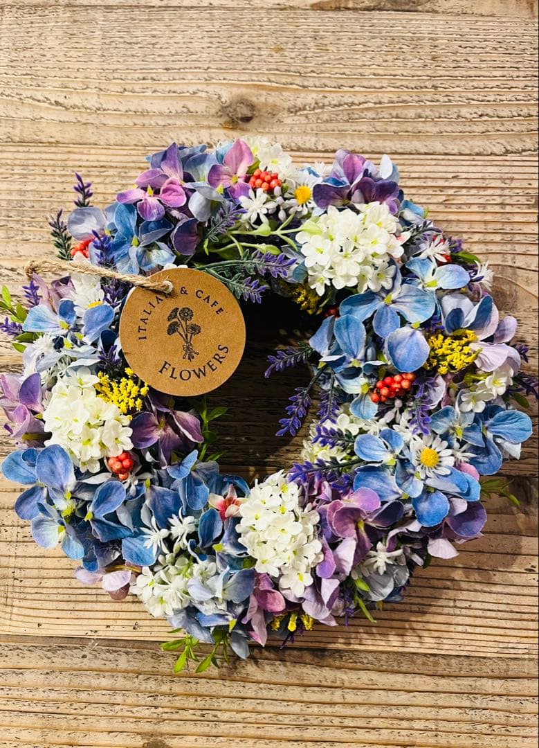 アーティフィシャルフラワーの花リース