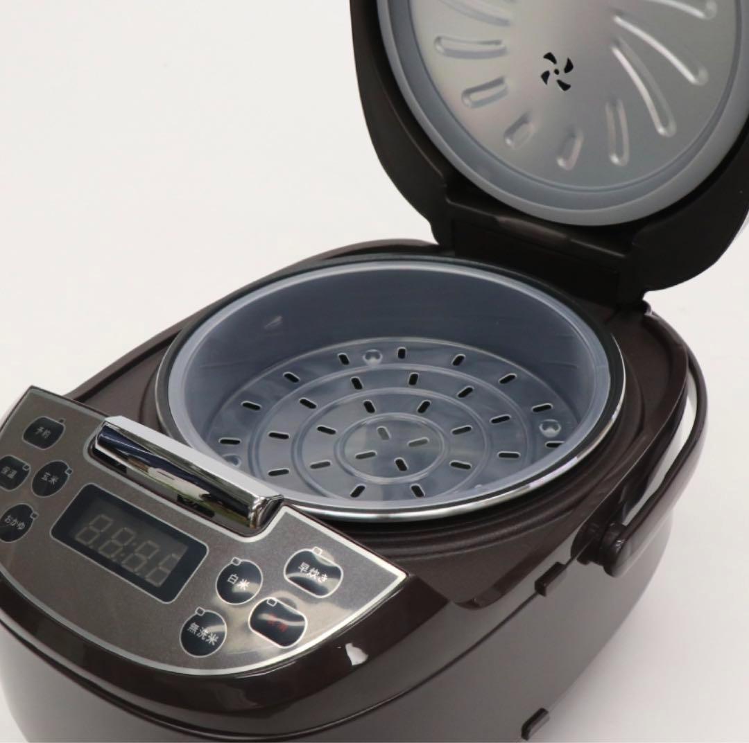 炊飯器　5号炊き　炊飯ジャー　スチーム調理　ブラック　黒　マイコン式　ブラック