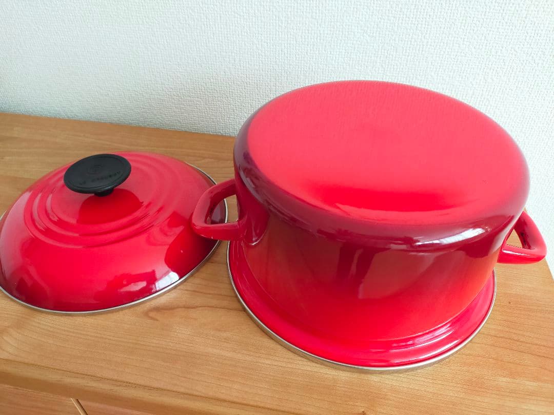 ル・クルーゼ 両手鍋 20cm チェリーレッド