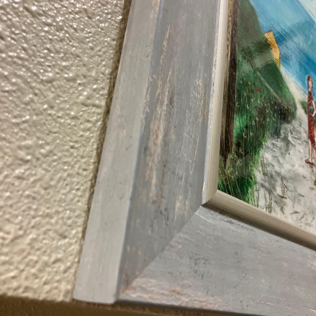 絵画 ジョー ラム「ビーチ パス」 壁掛け おしゃれ 額入り 壁に飾る かわいい