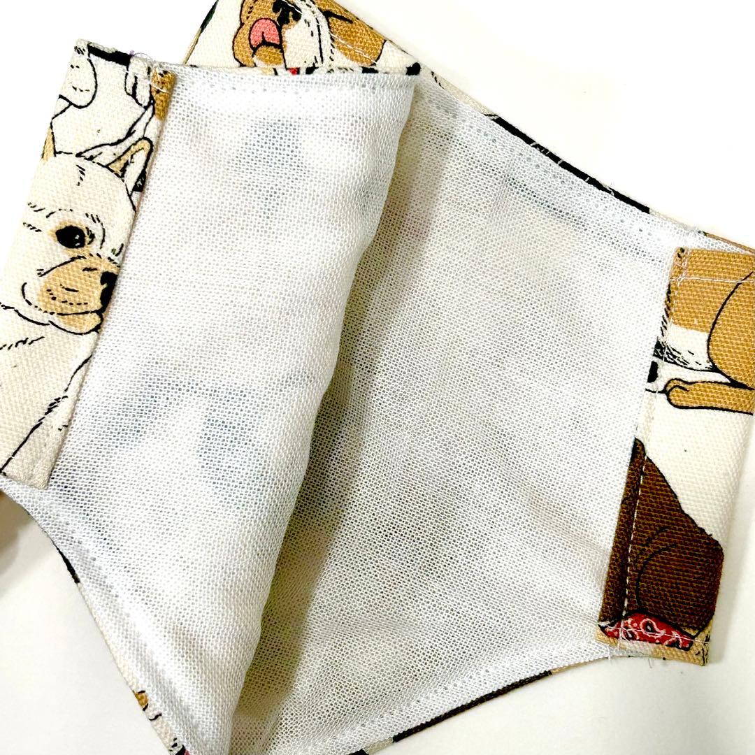No.526 オーダーマスク　フレンチ　ブルドック キャンプ　ハンドメイド