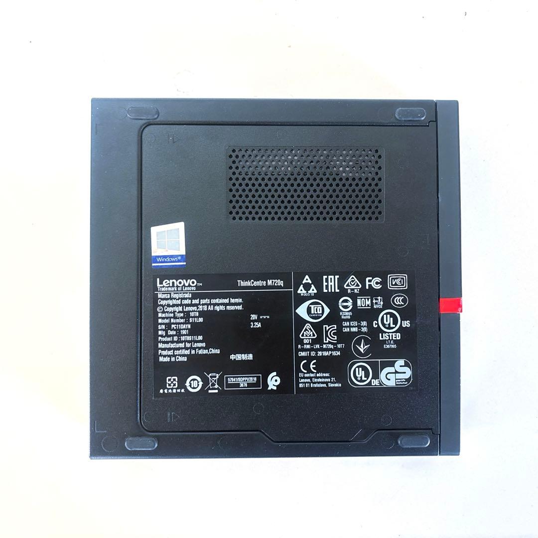 爆速超小型ThinkCentreM720q 第８世代Corei5 SSD最新仕様