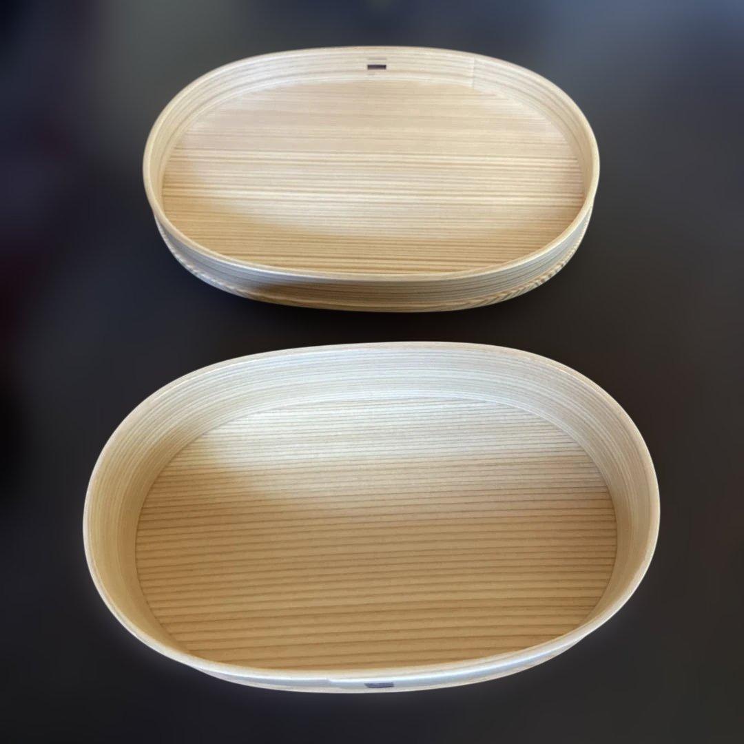 【新品未使用】大館工芸社 曲げわっぱ 小判弁当（小）