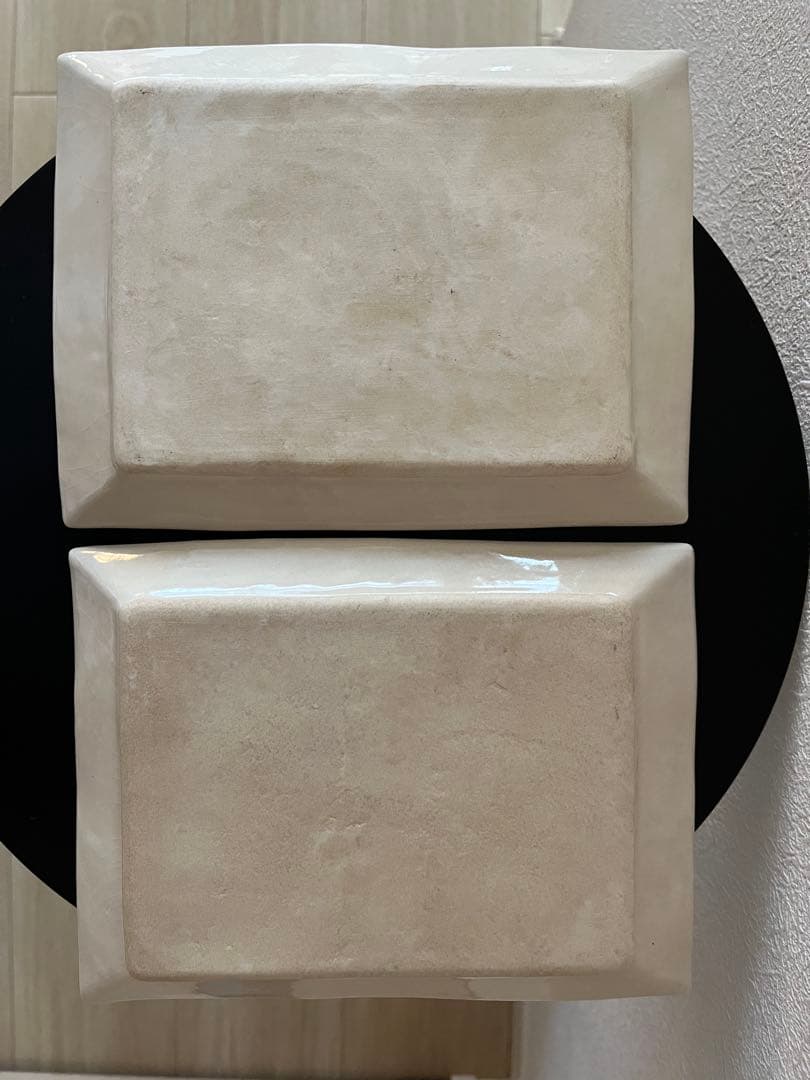 棚橋祐介さん　四角皿(M) 2枚セット