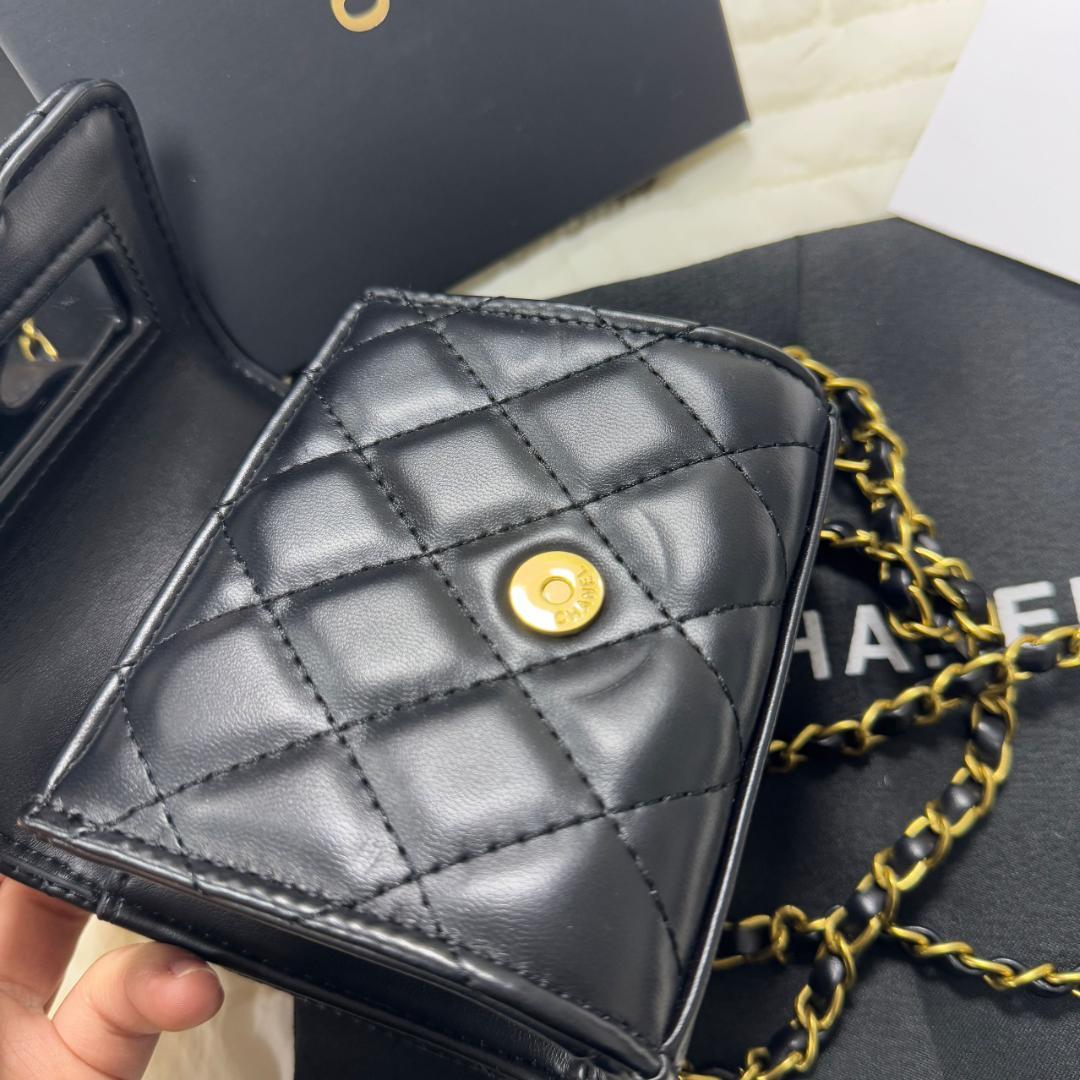 VIP限定 ブラックレザーショルダーバッグ