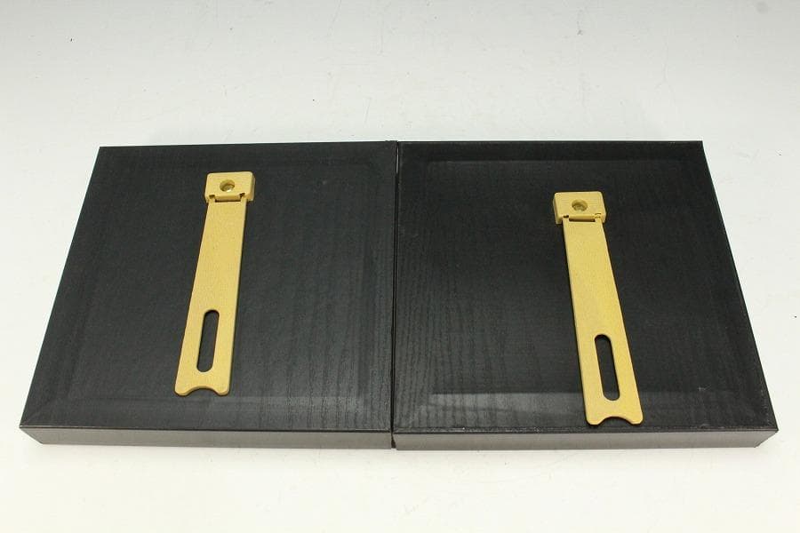 中国美術 古い コレクション 額 二件(K-LC752)