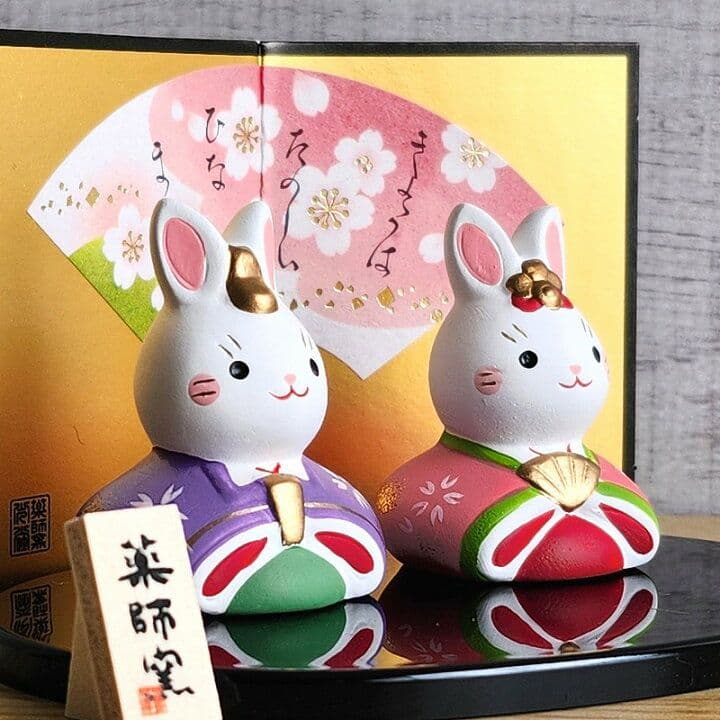 ひな人形】うさぎ 兎★ひな祭り グッズ 置物 置き物 雑貨 オブジェかわいい春