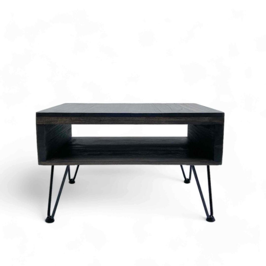 桐のテーブル ブラック（リビングテーブル サイドテーブル ナチュラルインテリア）