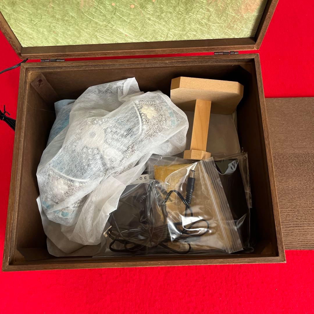 伊達政宗公　収納型飾り台LED屏風　政宗公敷布付(伊達政宗公ハンカチ)