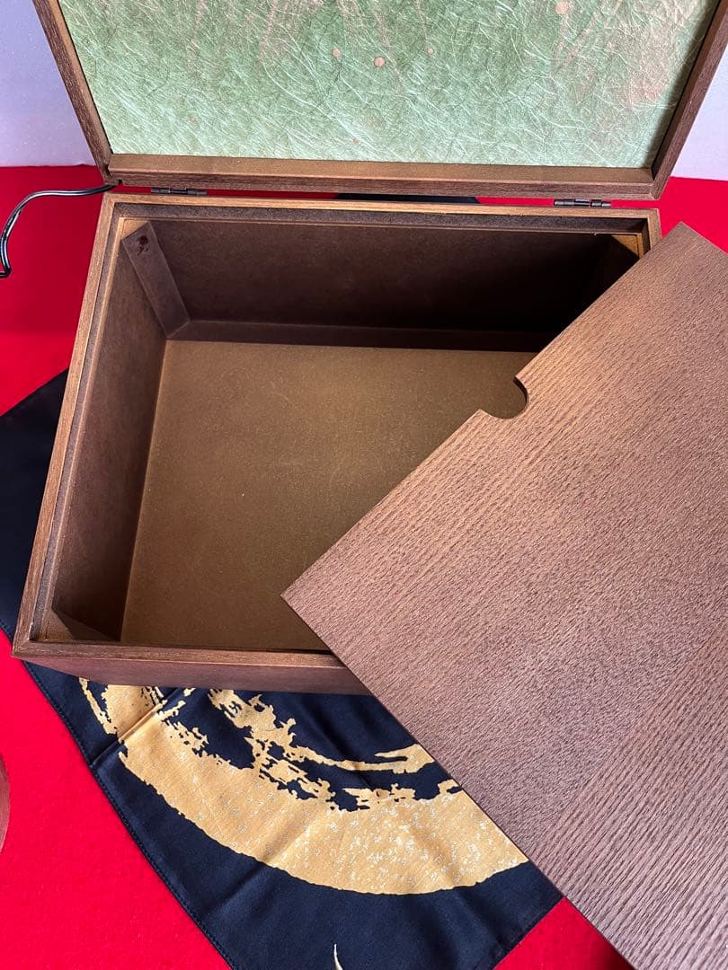 伊達政宗公　収納型飾り台LED屏風　政宗公敷布付(伊達政宗公ハンカチ)