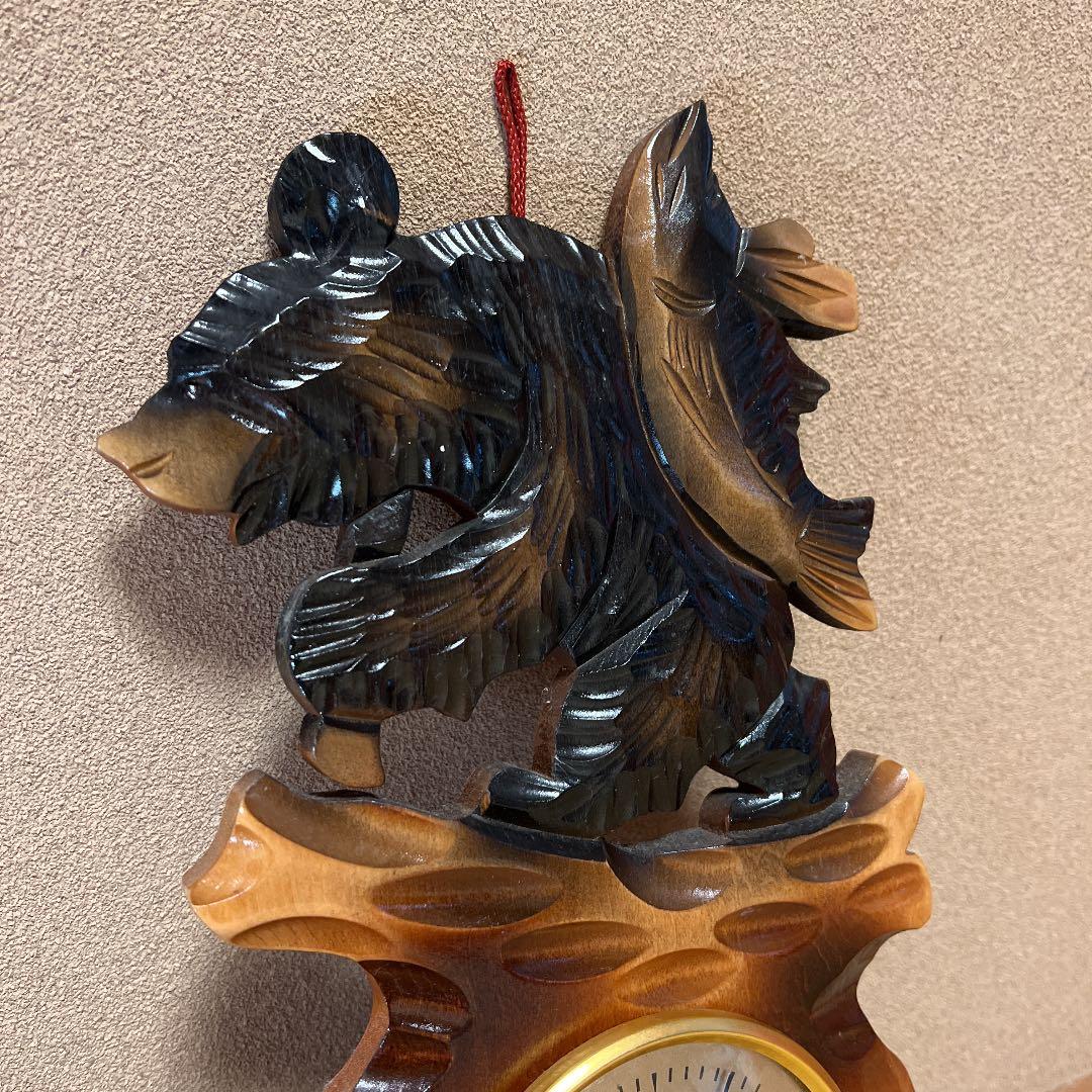 木彫りクマの温度計