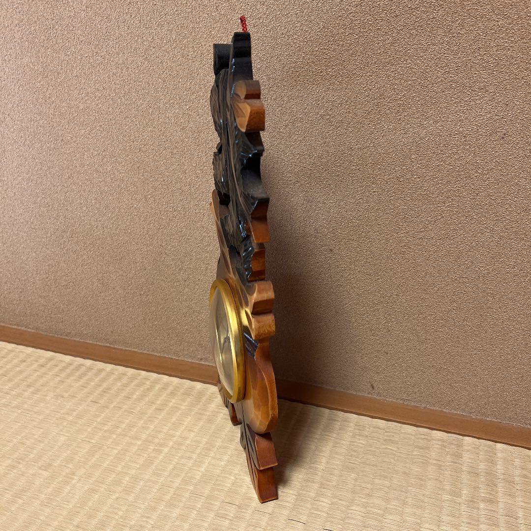 木彫りクマの温度計