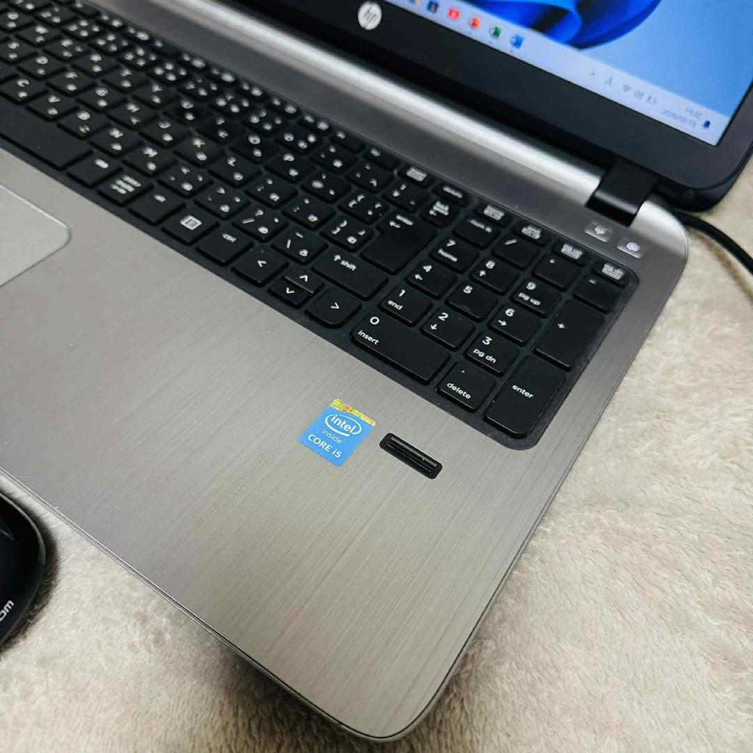 S257 HPノートパソコンi5高速WEBカメラSSDサクサクWindows11